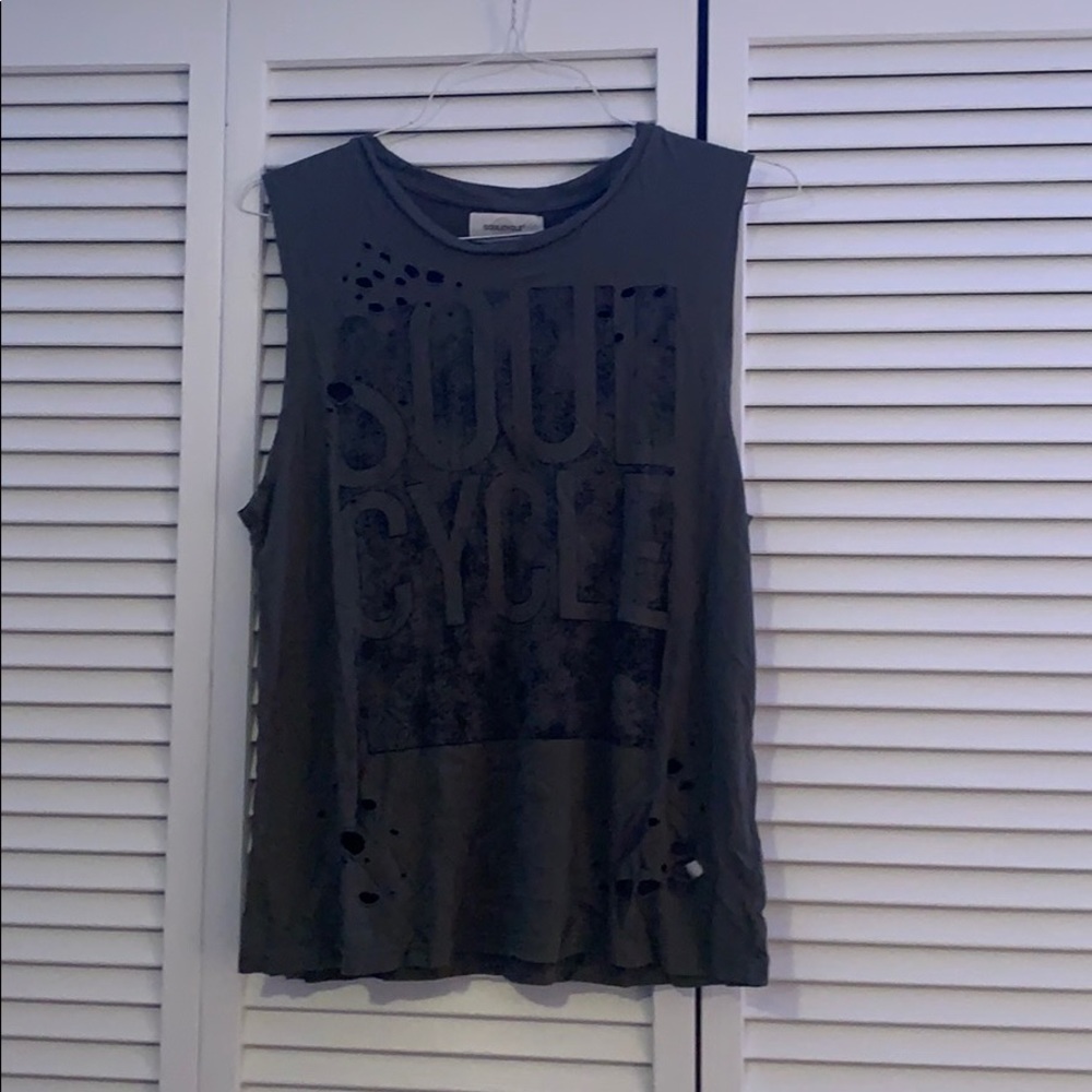 Super cute SoulCycle green tank